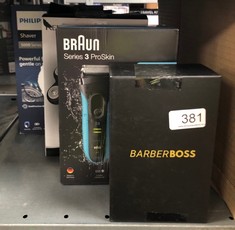 QUANTITY OF ITEMS TO INCLUDE BRAUN SERIES 3 PROSKIN 3040S ELECTRIC SHAVER AND PRECISION TRIMMER, PACK OF 1, RATED WHICH GREAT VALUE: LOCATION - H