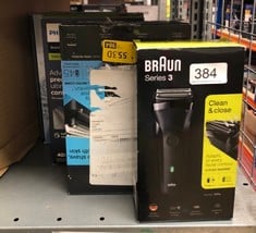 QUANTITY OF ITEMS TO INCLUDE BRAUN SERIES 3 PROSKIN 3040S ELECTRIC SHAVER AND PRECISION TRIMMER, PACK OF 1, RATED WHICH GREAT VALUE: LOCATION - H