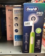 QUANTITY OF ITEMS TO INCLUDE ORAL-B PRO JUNIOR KIDS ELECTRIC TOOTHBRUSH, 1 TOOTHBRUSH HEAD, 3 MODES WITH KID-FRIENDLY SENSITIVE MODE, FOR AGES 6+, 2 PIN UK PLUG, GREEN: LOCATION - H