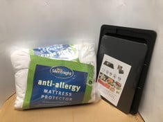 QUANTITY OF ITEMS TO INCLUDE SILENTNIGHT ANTI ALLERGY MATTRESS PROTECTOR KINGSIZE: LOCATION - H