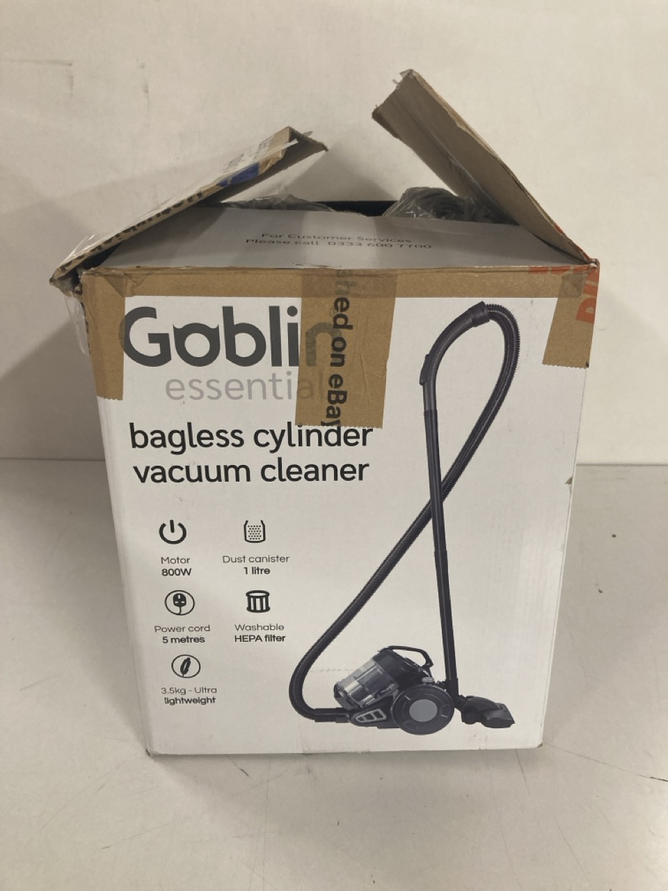 John Pye Auctions GOBLIN ESSENTIALS BAGLESS CYLINDER VACUUM CLEANER