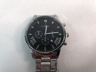 GENEVA MEN'S WRIST WATCH + BRACELET