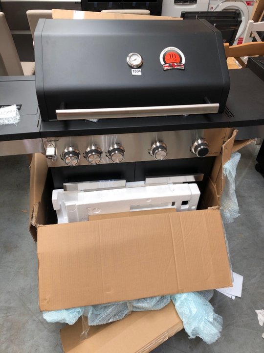 John Pye Auctions JOHN LEWIS & PARTNERS 4 BURNER HYBRID BBQ RRP £