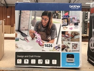 BROTHER DESIGN & CRAFT PRINTER : MODEL VC-500WCR - RRP £159: LOCATION - CR2