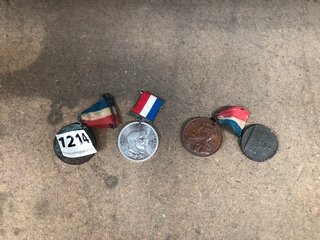 4 X ASSORTED MEDALS, THREE WITH RIBBONS: LOCATION - BR3