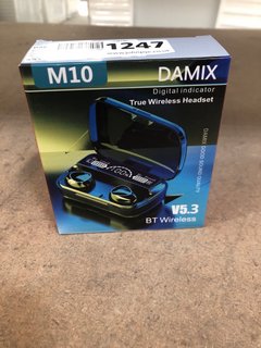 DAMIX M10 TRUE WIRELESS HEADSET WITH CHARGING CASE: LOCATION - BR3