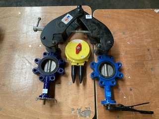 YS BEAM CLAMP 5000KG TO INCLUDE 2 BUTTERFLY VALVES AND UNIVERSAL UNIT SWITCH BOX