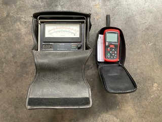 AIRFLOW EDRA 5LV AIR VELOCITY METER AND RS PRO RS-41 THERMOMETER