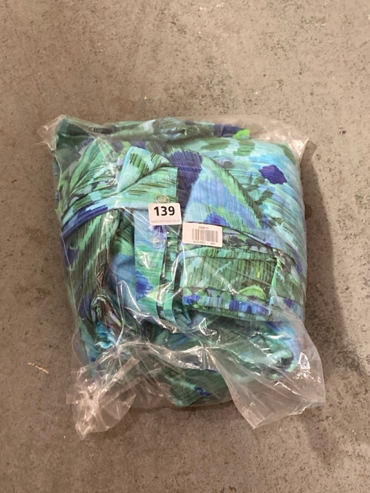 John Pye Auctions JOHN LEWIS DUVET COVER SET TROPICAL GREEN / BLUE