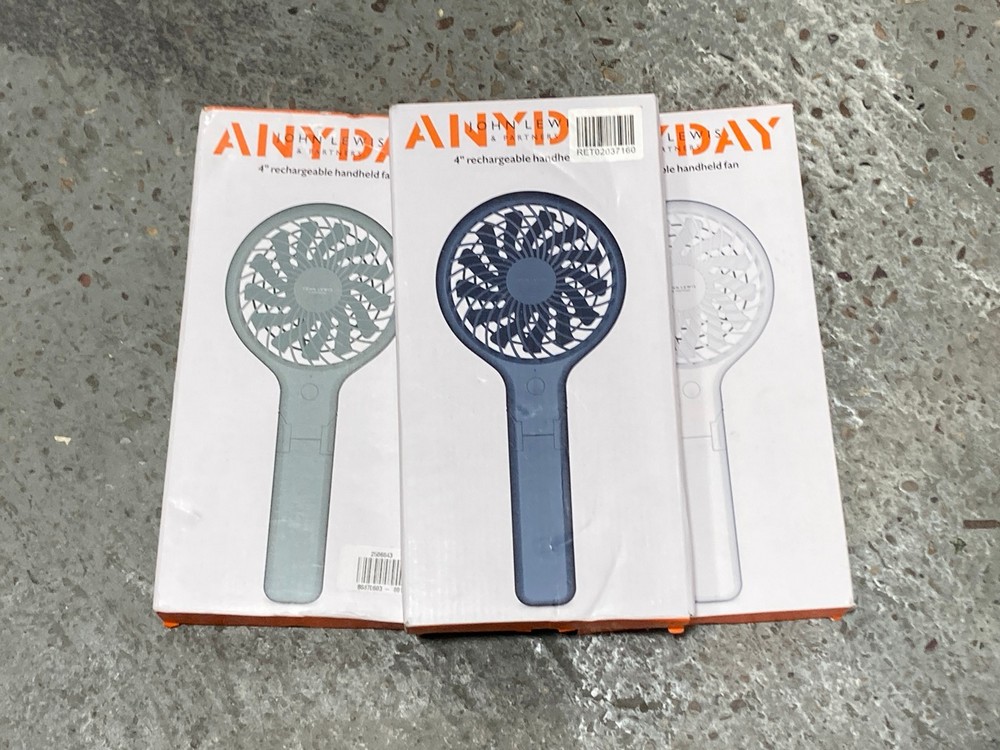 John Pye Auctions 7 X ANYDAY JOHN LEWIS 4'' RECHARGEABLE HANDHELD