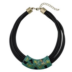 QUANTITY OF ASSORTED ITEMS TO INCLUDE BOCAR BLACK CHUNKY ALLOY MULTI LAYER STATEMENT 18" CHOKER COLLAR NECKLACE , NK-10398-TEAL  RRP £741: LOCATION - B