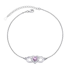 QUANTITY OF ASSORTED ITEMS TO INCLUDE STERLING SILVER ANKLET FOR WOMEN SILVER LEG BRACELET ANKLE CHAIN ANKLETS BRACELETS JUNE BIRTHSTONE JEWELRY RRP £697: LOCATION - B