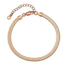 QUANTITY OF ASSORTED ITEMS TO INCLUDE PROSTEEL ROSE GOLD ANKLE BRACELET FOOT JEWELRY FOR WOMEN DAINTY ROSE GOLD 5MM SNAKE CHAIN ANKLET BRACELETS RRP £649: LOCATION - C