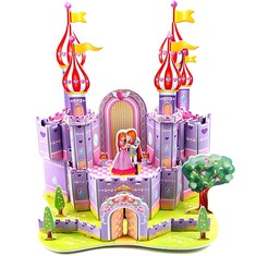 QUANTITY OF ASSORTED ITEMS TO INCLUDE DIYASY 3D PUZZLE PURPLE CASTLE, PAPER MODEL KIT JIGSAW TOYS FOR KIDS BOYS GIRLS CHRISTMAS BIRTHDAY GIFT , PURPLE CASTLE : LOCATION - C