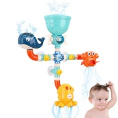 QUANTITY OF ASSORTED ITEMS TO INCLUDE BABY BATH TOYS, BATHTUB SUCTION CUPS TOY SENSORY WATER SQUIRTING TOYS FOR SWIMMING POOL TODDLERS KIDS BABY SHOWER CHRISTMAS GIFT: LOCATION - C
