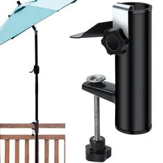 QUANTITY OF ASSORTED ITEMS TO INCLUDE MIKYTOPER OUTDOOR PATIO UMBRELLA STAND, OUTDOOR UMBRELLA HOLDER, GARDEN PARASOL STAND FOR OUTDOOR EVENTS, CAMPING, BLACK RRP £255: LOCATION - C