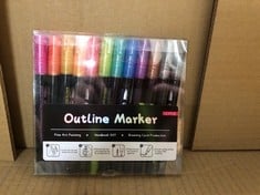QUANTITY OF ITEMS TO INCLUDE OUTLINE MARKERS 12PCS: LOCATION - C