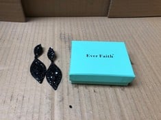 QUANTITY OF ITEMS TO INCLUDE EVER FAITH BLACK EARRINGS: LOCATION - C