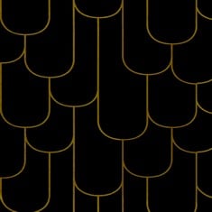 9 X VANISA GOLD LINES PEEL AND STICK WALLPAPER BLACK AND GOLD SELF ADHESIVE WALLPAPER GEOMETRIC CONTACT PAPER STICKY BACK PLASTIC ROLL MODERN VINYL DECORATIVE FILM FOR WALL AND FURNITURE - TOTAL RRP