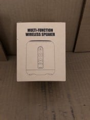 QUANTITY OF ITEMS TO INCLUDE MULTI FUNCTION WIRELESS SPEAKER : LOCATION - E