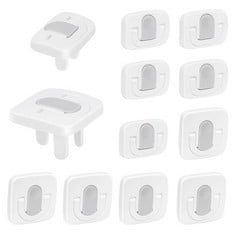 18 X OUTLET COVERS BABY PROOFING SAFETY PLUG COVERS WITH HIDDEN PULL HANDLE CHILD PROOF OUTLET COVER PROTECTORS - TOTAL RRP £180: LOCATION - E