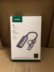 QUANTITY OF ITEMS TO INCLUDE UGREEN HD USB CAPTURE CARD RRP £381: LOCATION - E
