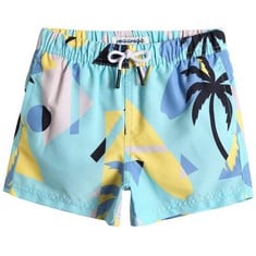 15 X MAGIC LITTLE BOYS' BEACH TRUNK TODDLER SWIM SHORTS ANIMAL PATTERNED BOARD SHORTS LIGHTWEIGHT BEACH SHORTS ADJUSTABLE WAIST GREAT FOR ALL AGES BABY BLUE - TOTAL RRP £183: LOCATION - A