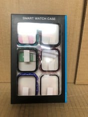 QUANTITY OF ASSORTED ITEMS TO INCLUDE DULIPING 6 PACK APPLE WATCH SCREEN PROTECTOR, HARD PC PROTECTIVE CASE , 45MM  RRP £680: LOCATION - F