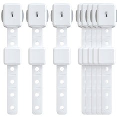 30 X ANGNYA CUPBOARD LOCKS FOR CHILDREN, 8PCS ADJUSTABLE BABY SAFETY LOCKS FOR REFRIGERATOR, KITCHEN CUPBOARDS, EASY TO INSTALL NO TOOLS NEEDED FRIDGE DRAWER LOCK - TOTAL RRP £200: LOCATION - A