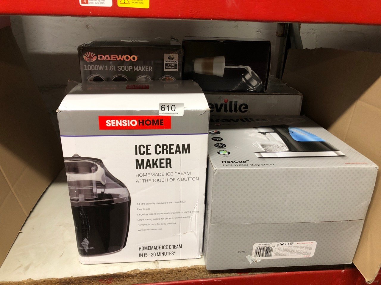 John Pye Auctions QTY OF ITEMS TO INCLUDE SENSIO HOME ICE CREAM MAKER