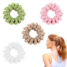 QUANTITY OF ASSORTED ITEMS TO INCLUDE HAIR SCRUNCHIES: LOCATION - A RACK
