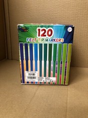 QUANTITY OF ASSORTED ITEMS TO INCLUDE KREATIVEKRAFT COLOURING PENS SET OF 120 FELT TIP PENS - COLOURING PENS FOR KIDS, TEENS AND ADULTS - 30 COLOURS - ART SUPPLIES, SCHOOL SUPPLIES - MARKERS FOR KIDS