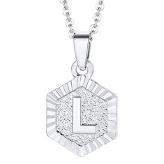 QUANTITY OF JEWELLERY  TO INCLUDE U7 L NECKLACE FOR WOMENS JEWELLERY INITIAL PENDANT MENS NECKLACES- TOTAL RRP £375: LOCATION - C RACK