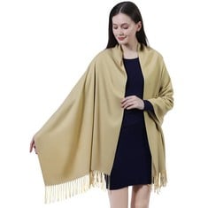 QUANTITY OF ADULT CLOTHING TO INCLUDE WARM SCARF PASHMINA SHAWLS AND WRAPS FOR WOMEN, SILKY SOLID SOFT LARGE THICK SCARVES FOR WEDDING, WINTER, FESTIVAL, EVENING DRESS: LOCATION - C RACK