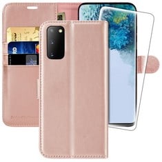 9 X MONASAY GALAXY S20 FE WALLET CASE, 6.5-INCH, , INCLUDED SCREEN PROTECTOR  FLIP FOLIO LEATHER CELL PHONE COVER WITH CREDIT CARD HOLDER FOR SAMSUNG GALAXY S20 FE?ROSEGOLD - TOTAL RRP £127: LOCATION