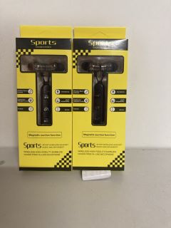 2 X SPORTS SOUND STEREO WIRELESS HIGH-FIDELITY EARBUDS