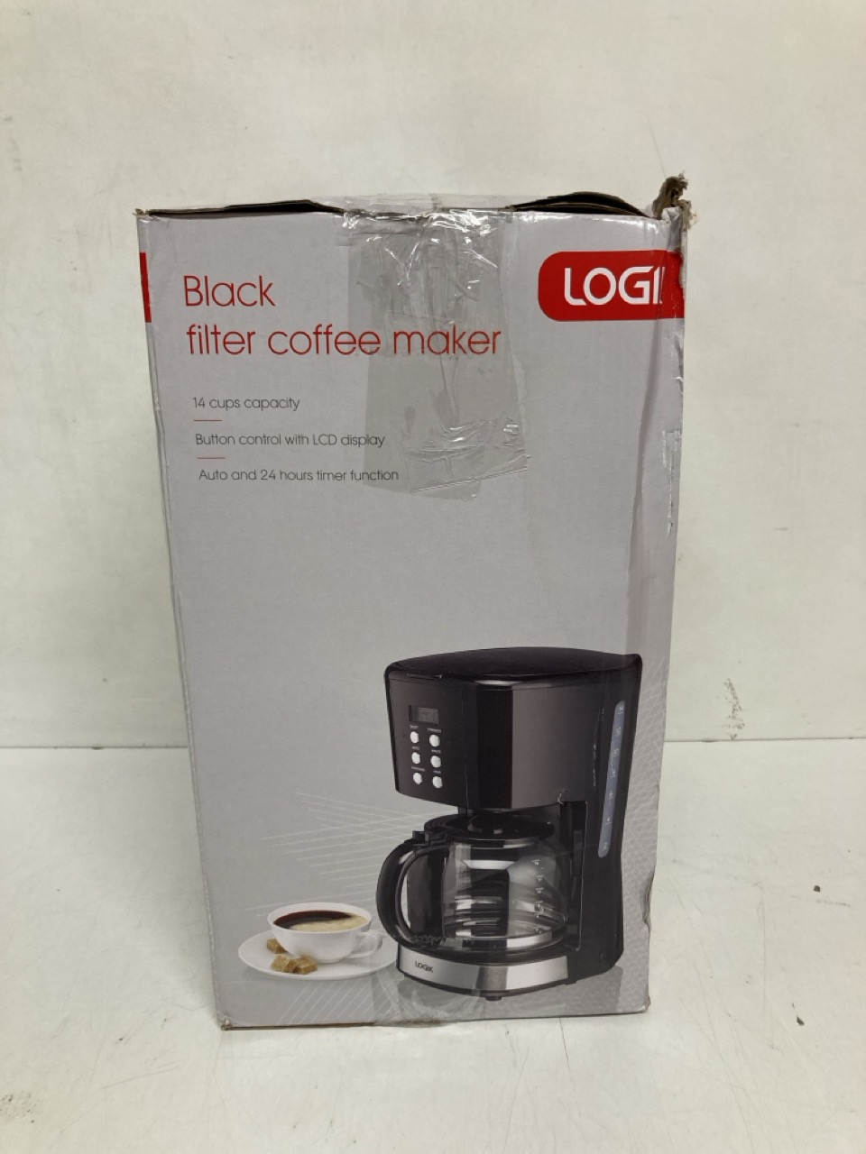 John Pye Auctions LOGIK BLACK FILTER COFFEE MAKER MODEL L14DCB19