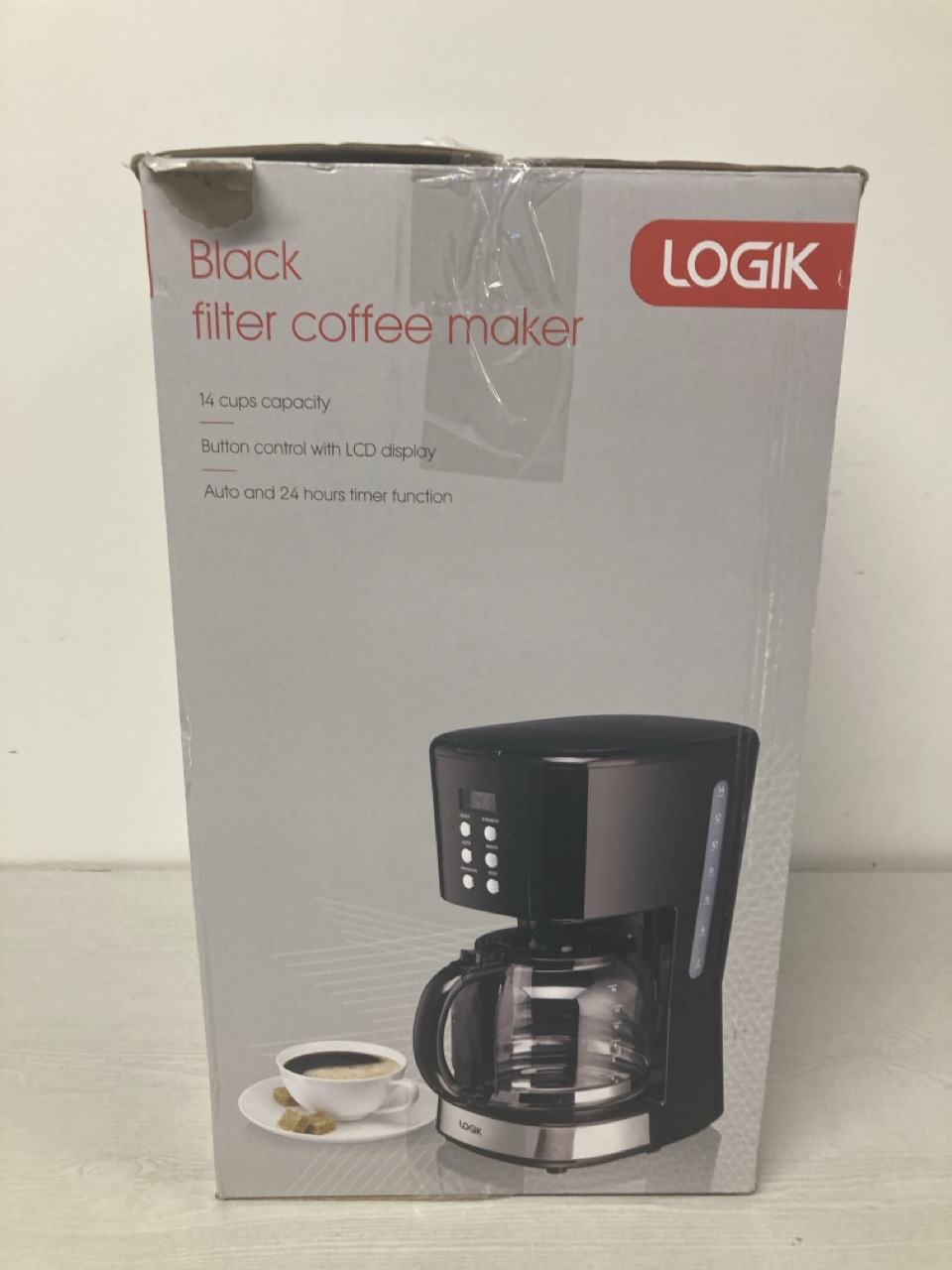 John Pye Auctions LOGIK BLACK FILTER COFFEE MAKER MODEL L14DCB19