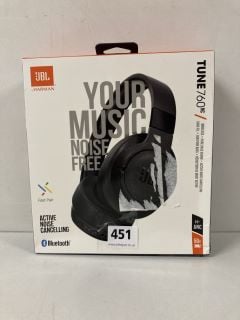 JBL TUNE 760 WIRELESS ACTIVE NOISE CANCELLING HEADPHONES
