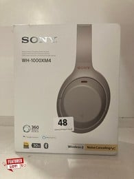 SONY WIRELESS NOISE CANCELLING STEREO HEADPHONES - MODEL WH-1000XM4