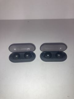 2 X SONY WIRELESS EARBUDS WITH CHARGING CASES - MODEL YY2952