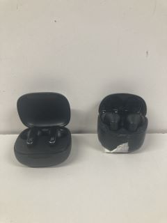 2 X ASSORTED JBL WIRELESS EARBUDS WITH CHARGING CASES