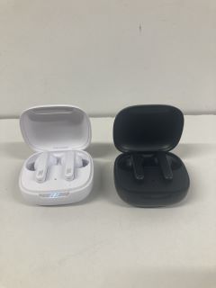 2 X ASSORTED JBL WIRELESS EARBUDS WITH CHARGING CASES