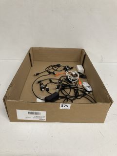 BOX OF ASSORTED CABLES