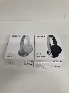 4 X SONY WIRELESS STEREO HEADSETS - MODEL WH-CH520