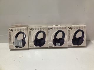 4 X GOJI ACTIVE NOISE CANCELLING WIRELESS HEADPHONES