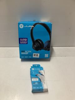 2 X ASSORTED JLAB HEADPHONES TO INCLUDE GOWORK WIRELESS