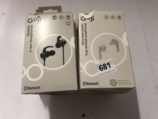 QTY OF ASSORTED GOJI HEADPHONES & EARBUDS