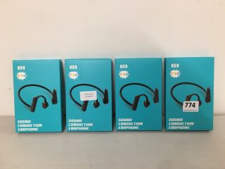 3 X TWS K69 SOUND CONDUCTION EARPHONES