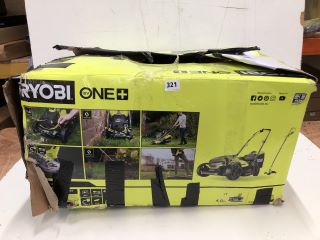 RYOBI ONE+ CORDLESS LAWNMOWER & GRASS TRIMMER